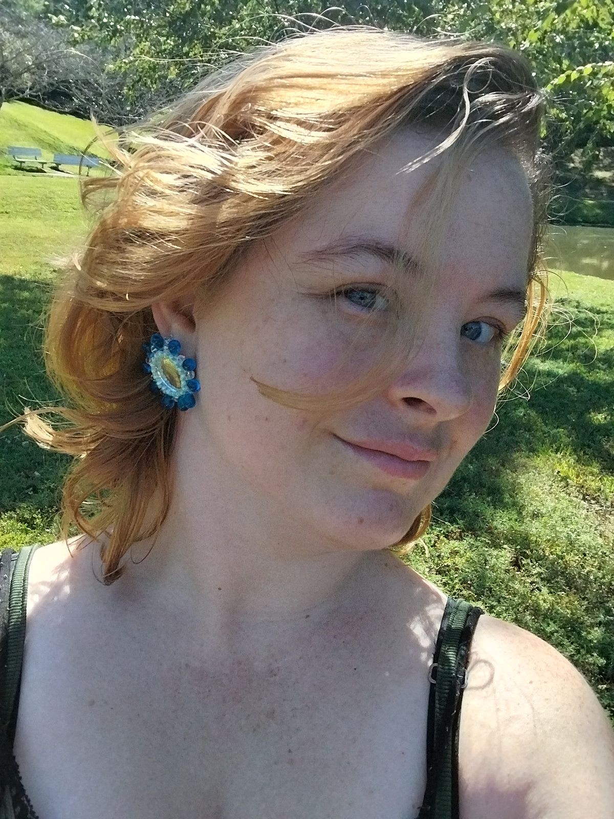 Reflective Beauty Stud Earrings