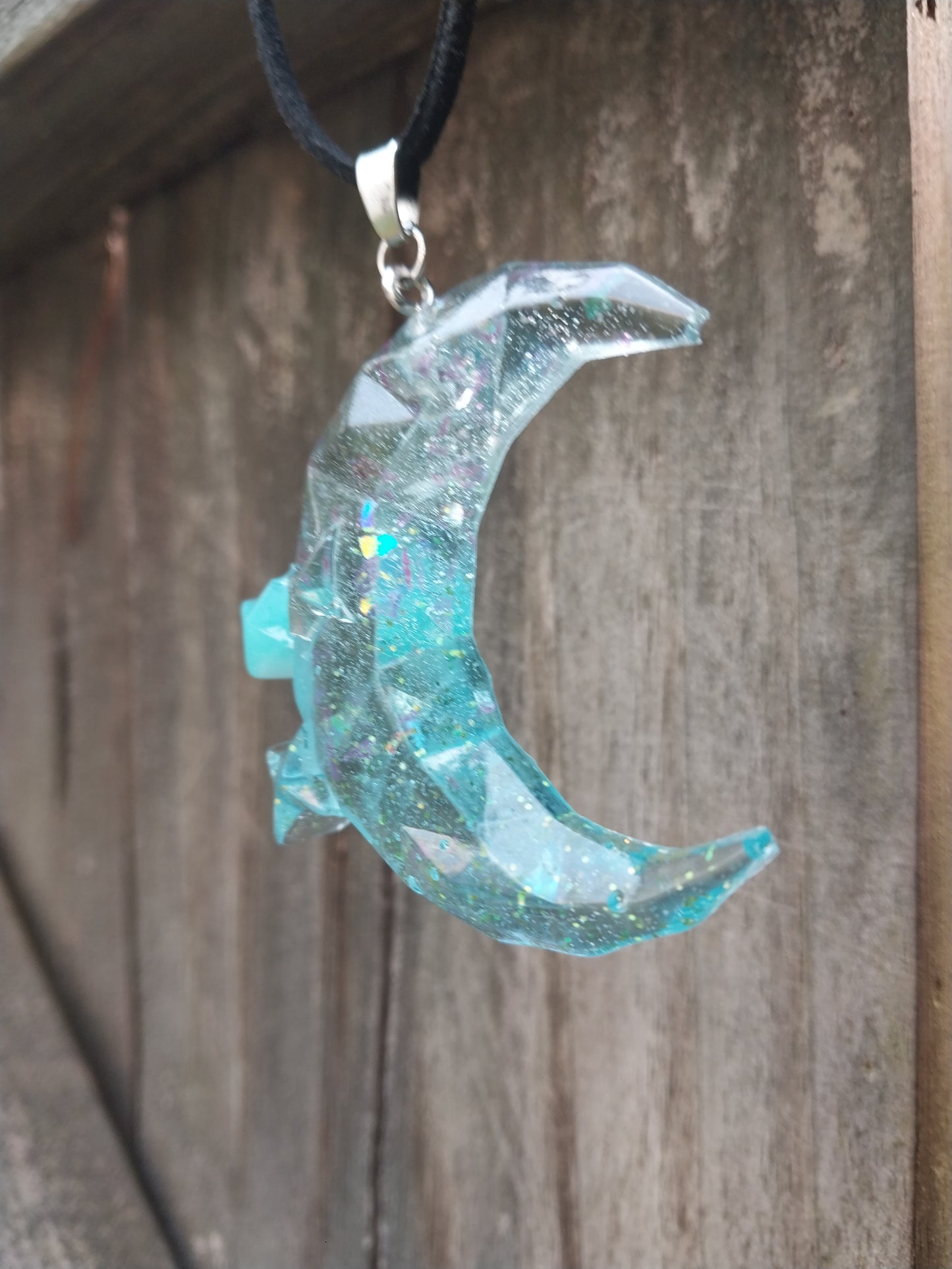 Crystal Moon Pendent
