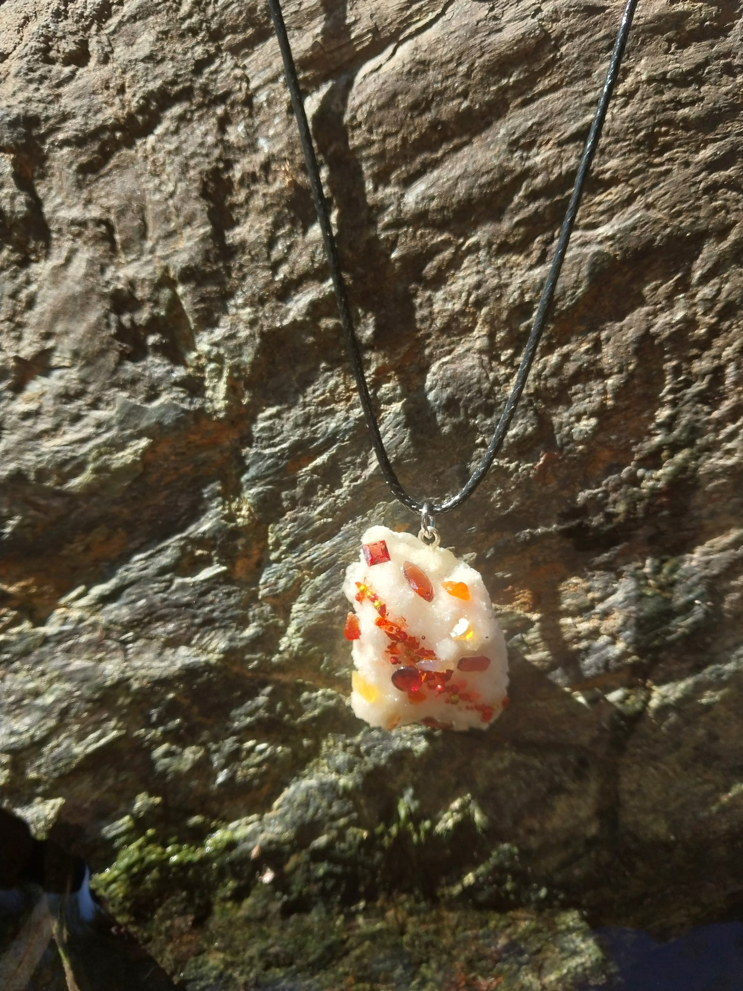 Crystal Coral Pendent