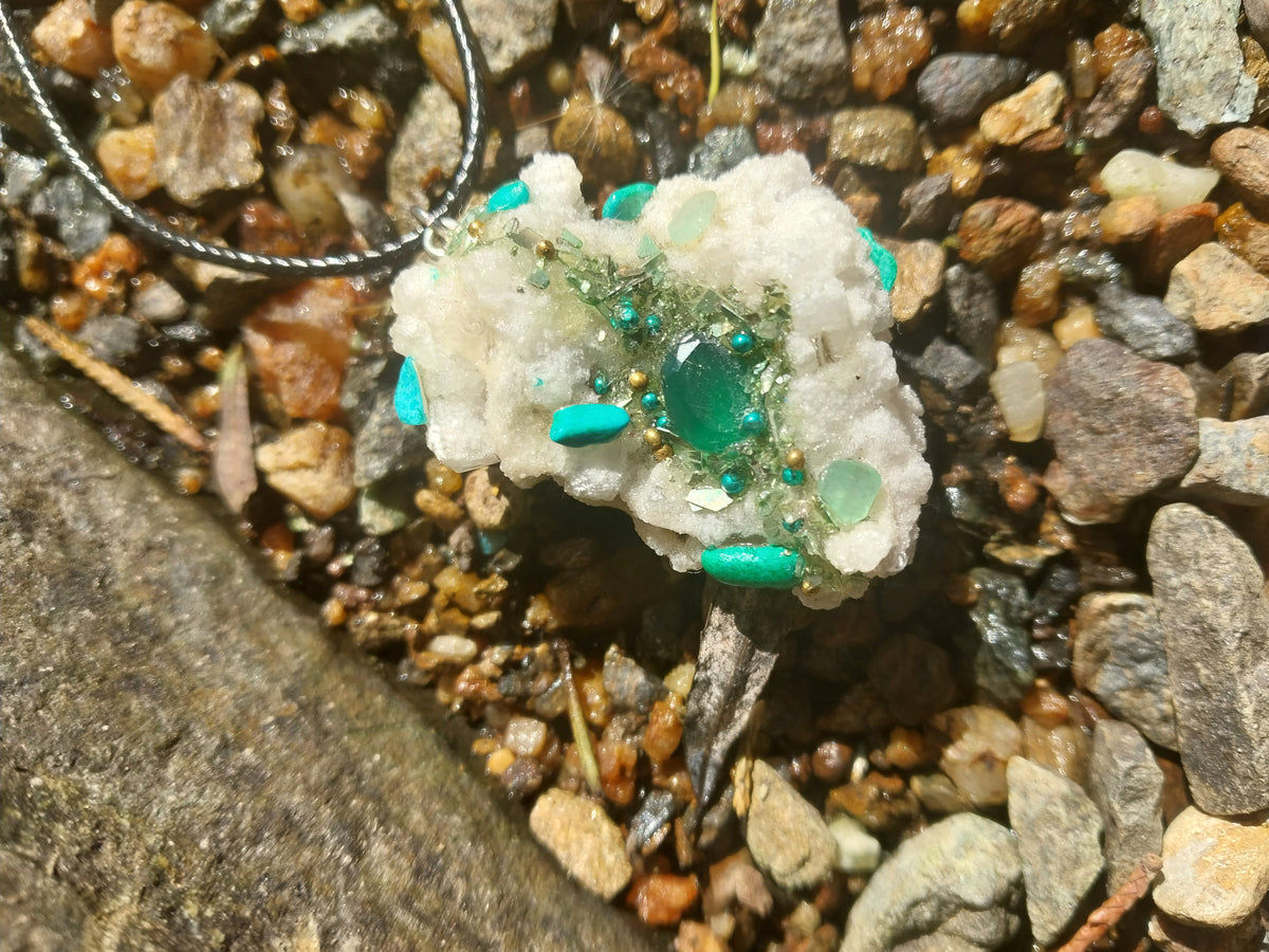 Crystal Coral Pendent