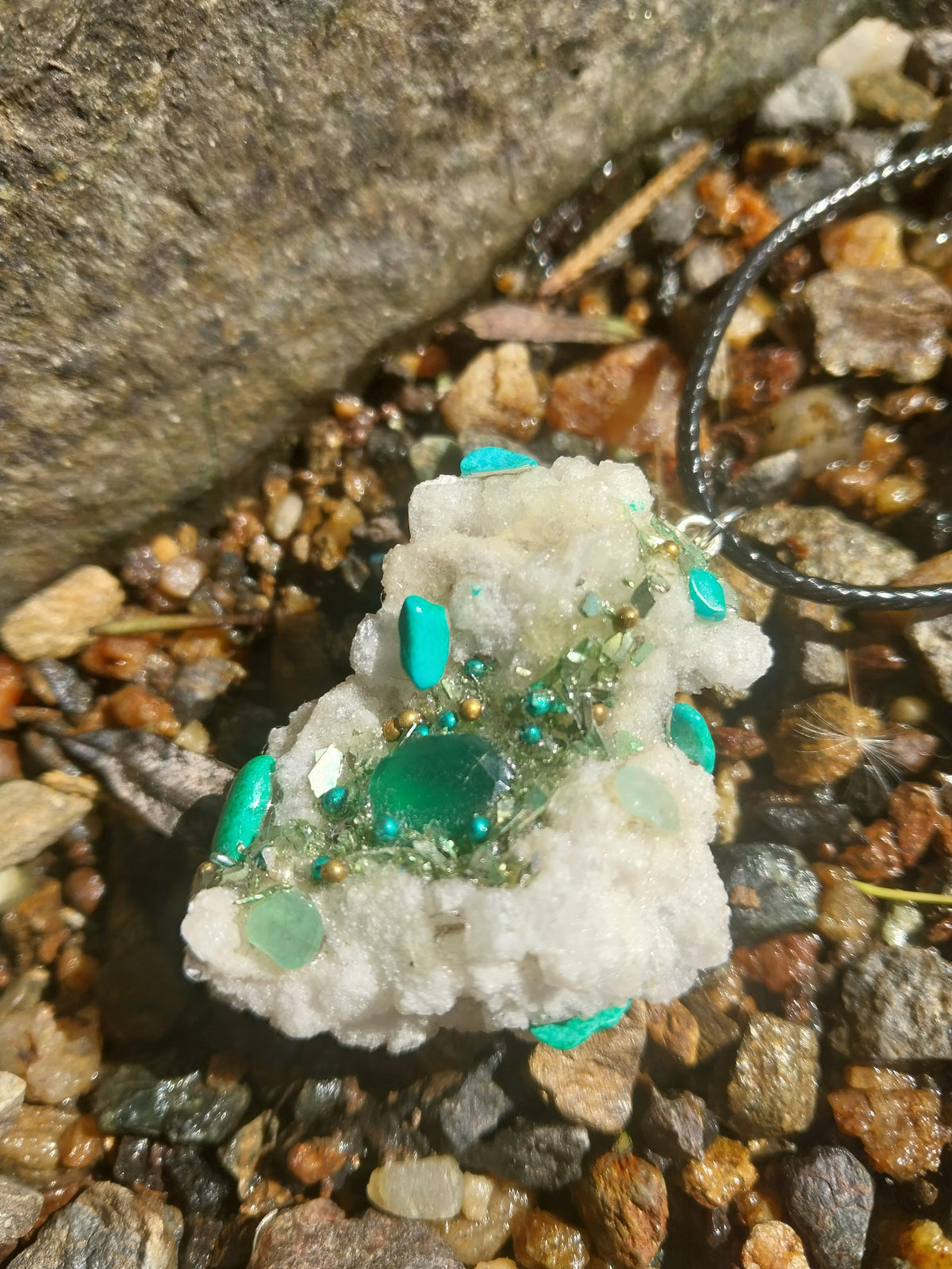 Crystal Coral Pendent