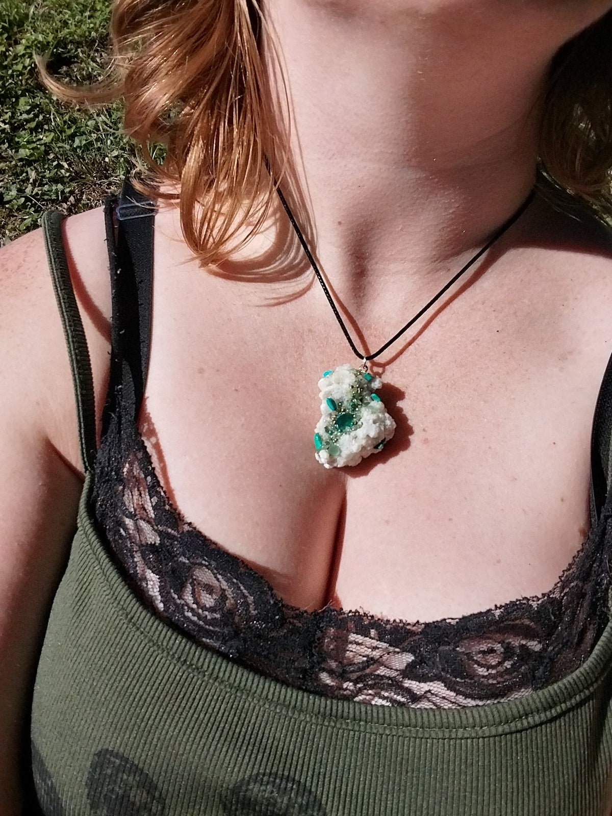 Crystal Coral Pendent