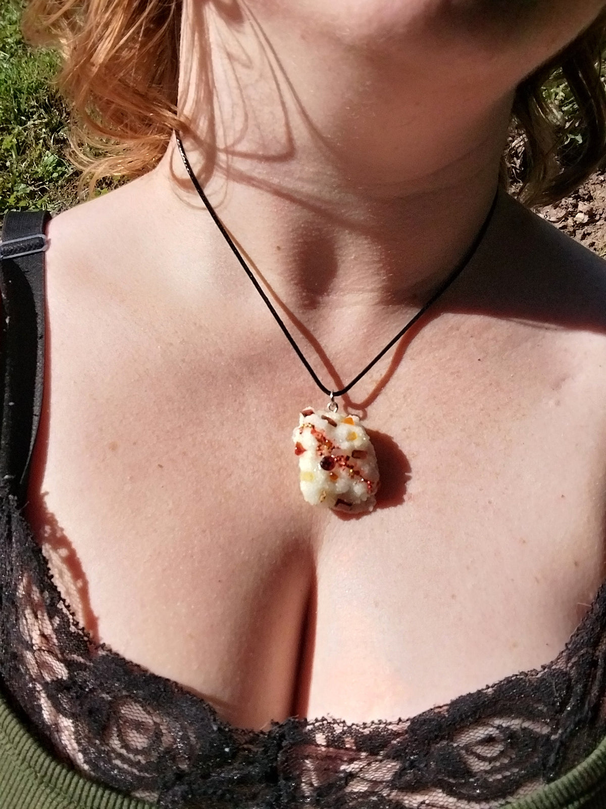Crystal Coral Pendent