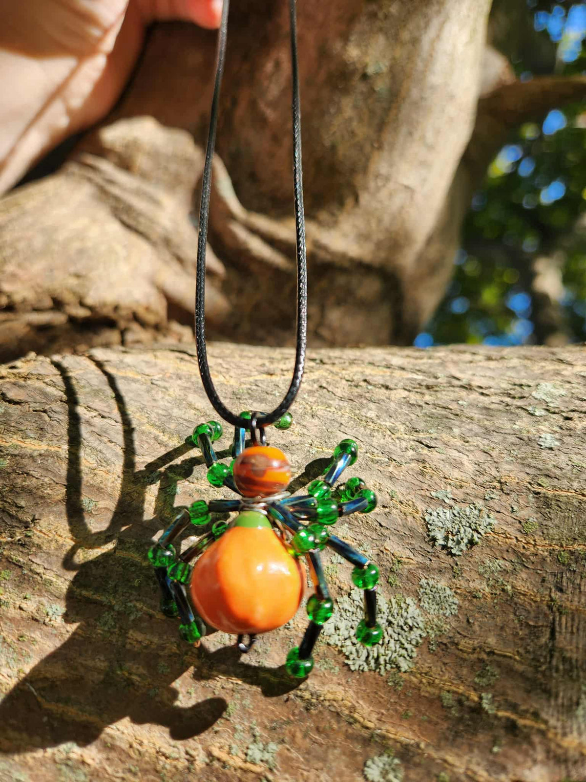 Pumpkin Spider pendant/pins
