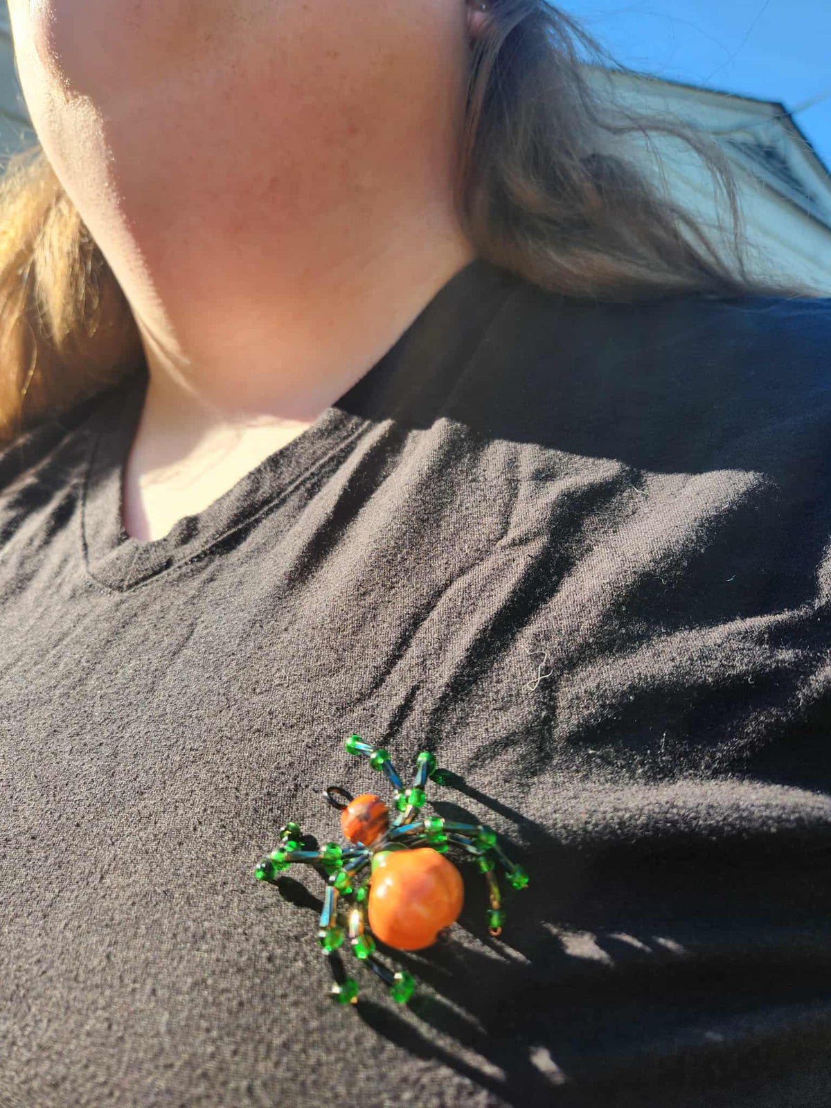 Pumpkin Spider pendant/pins